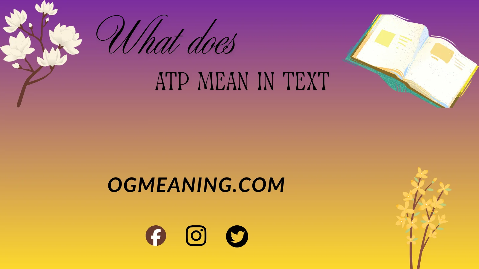 what does ATP mean in text