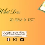What Does RD Mean in Text