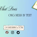 what does ong mean in text