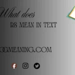 what does rs mean in text