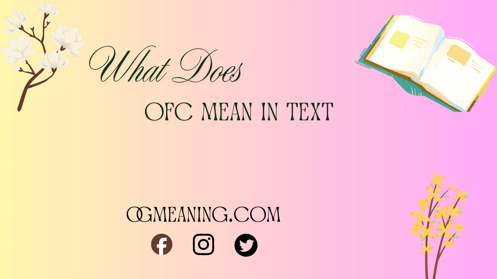 what does OFC mean in text