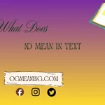 what does ND mean in text