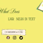 what does lmr mean in text