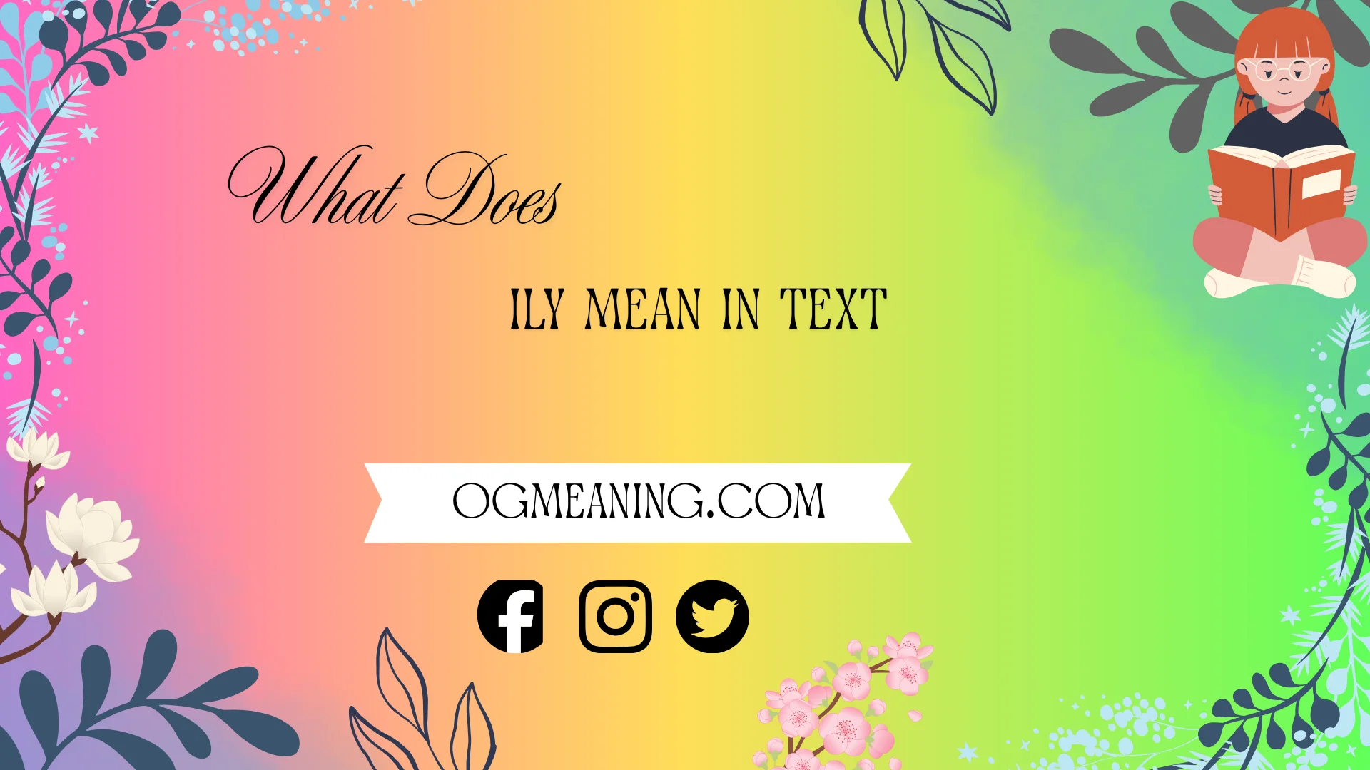 what does ily mean in text