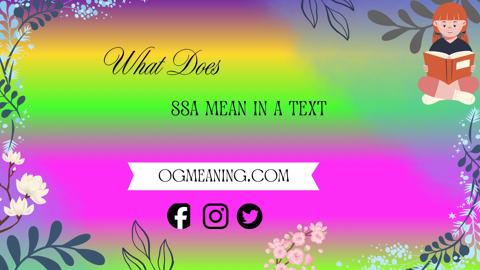 What Does SSA Mean in Text