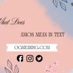 what does amos mean in text