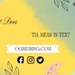 what does TIA mean in text