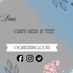 what does gmfu mean in text