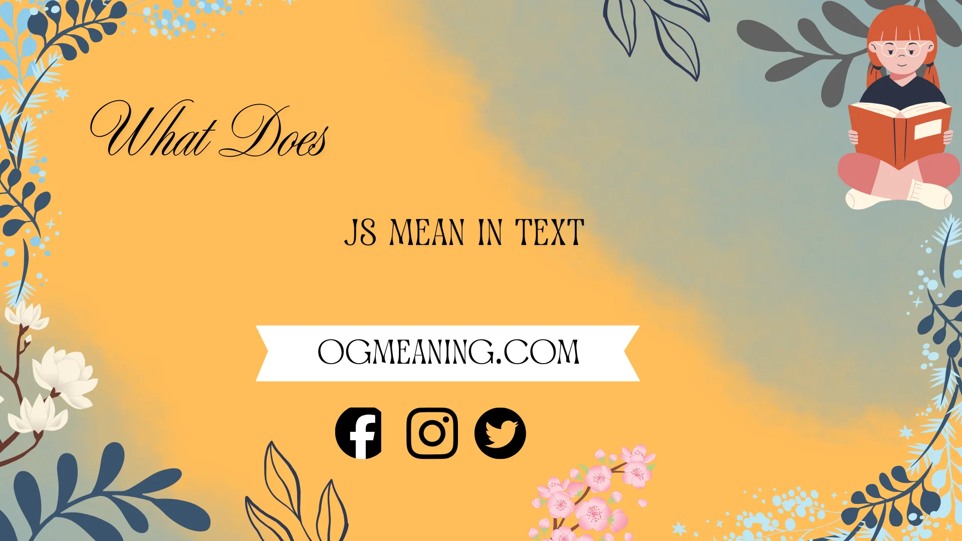 what does js mean in text