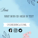 what does xd mean in text