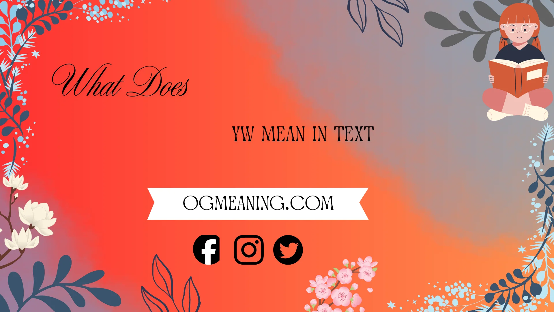 what does yw mean in a text