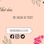 what does hy mean in text