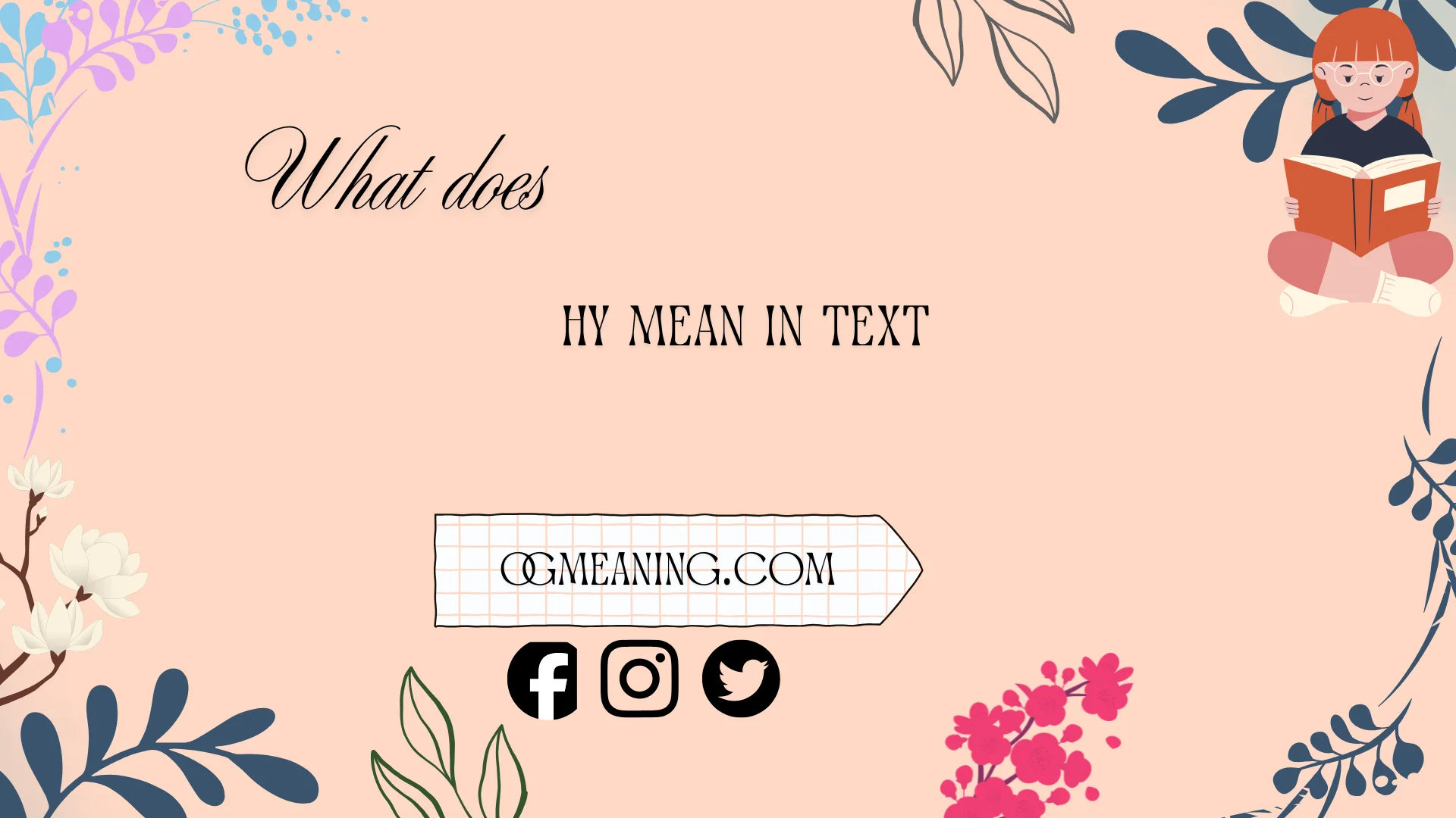 what does hy mean in text