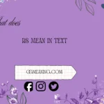 what does rs mean in text