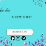 what does jp mean in text