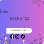 what does ty mean in text