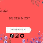 what does bts mean in text