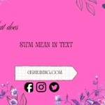 what does sttm mean in text