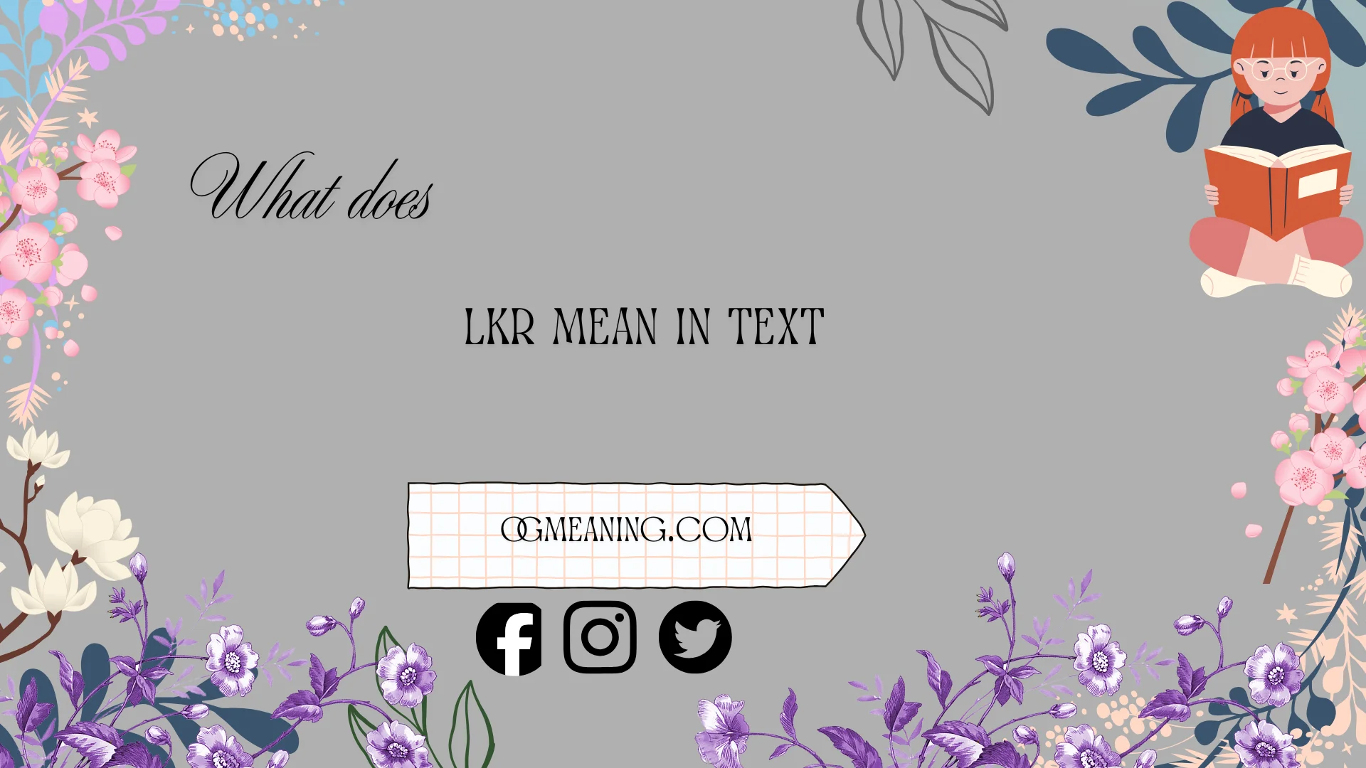 what does lkr mean in text