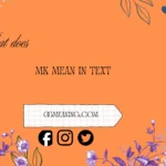 what does mk mean in text