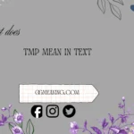 what does tmp mean in text