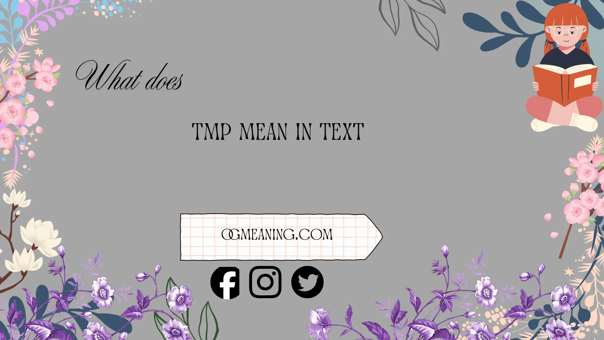 what does tmp mean in text