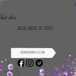 what does mlm mean in text