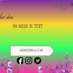 what does ns mean in text