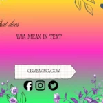 what does wya mean in text