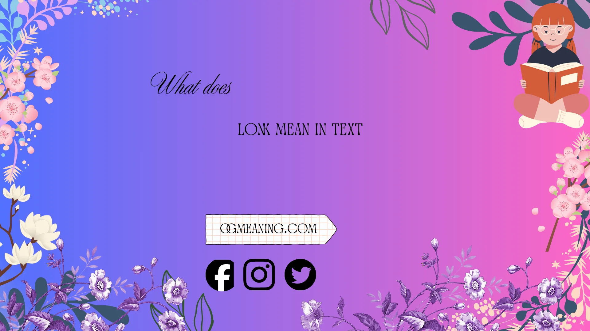 what does lonk mean in text