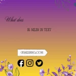 what does ik mean in text