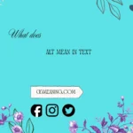 what does alt mean in text