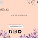 what does mmcht mean in text
