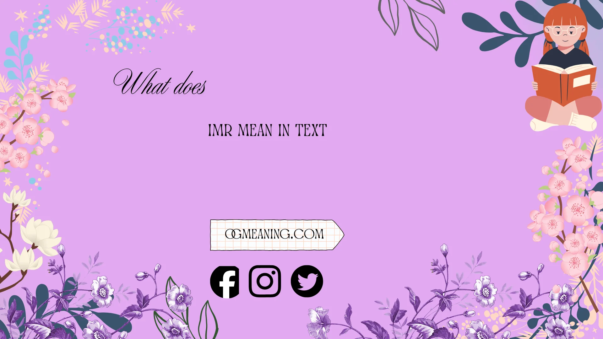 what does imr mean in text