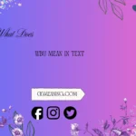 what does wbu mean in text