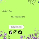 what does ard mean in text