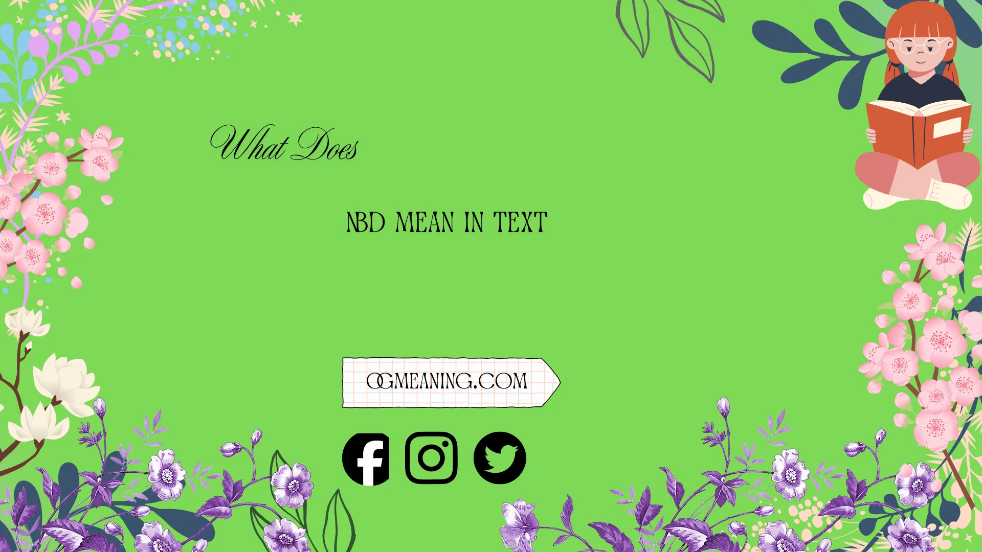 what does nbd mean in text
