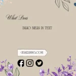 what does imao mean in text