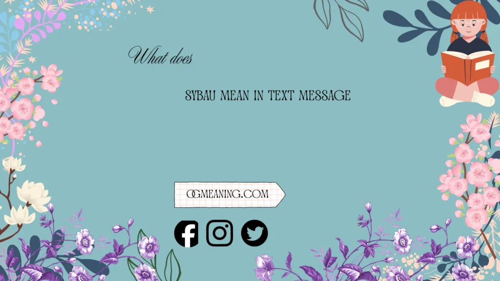 what does sybau mean in text message