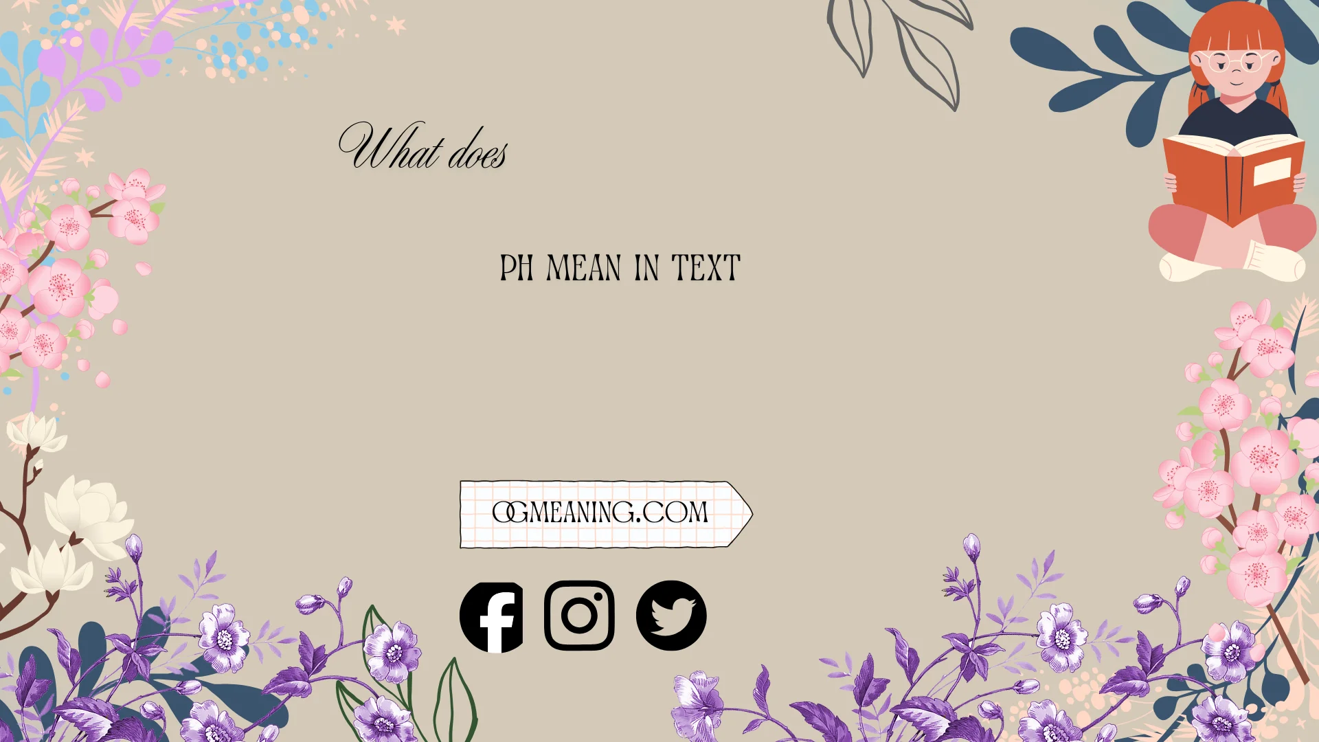 what does ph mean in text