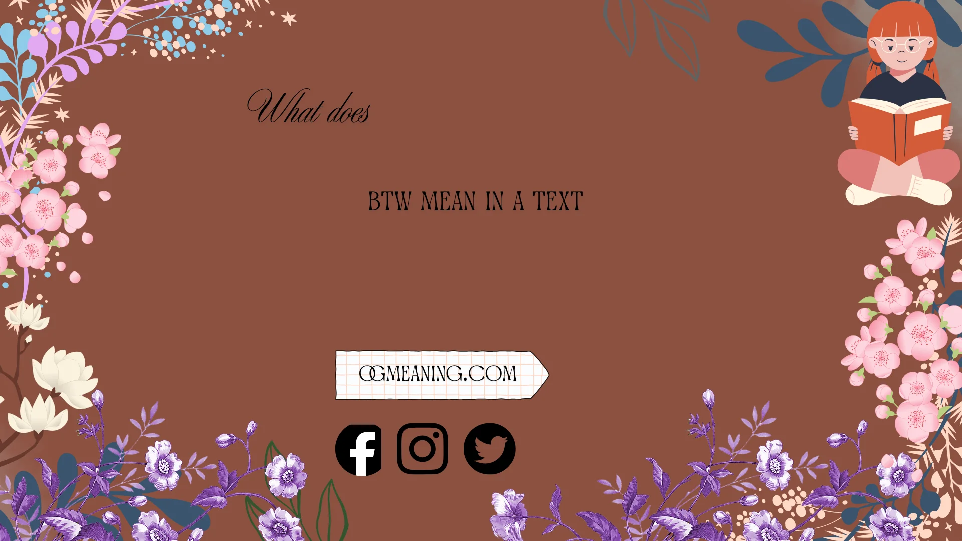 what does btw mean in a text
