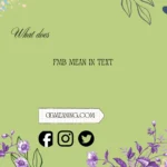 what does fmb mean in text