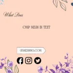 what does omp mean in text