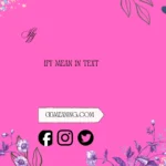 ify meaning in text