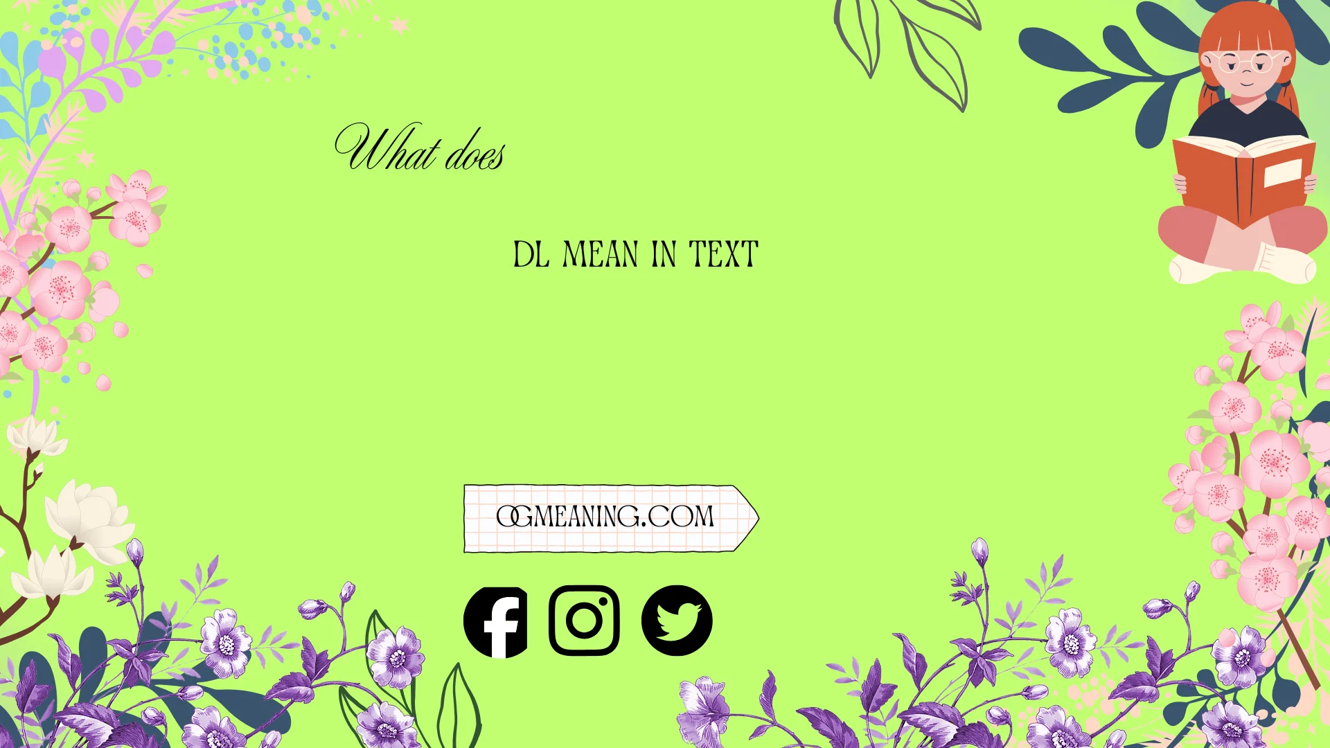 what does dl mean in text