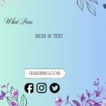 what does ___ mean in text