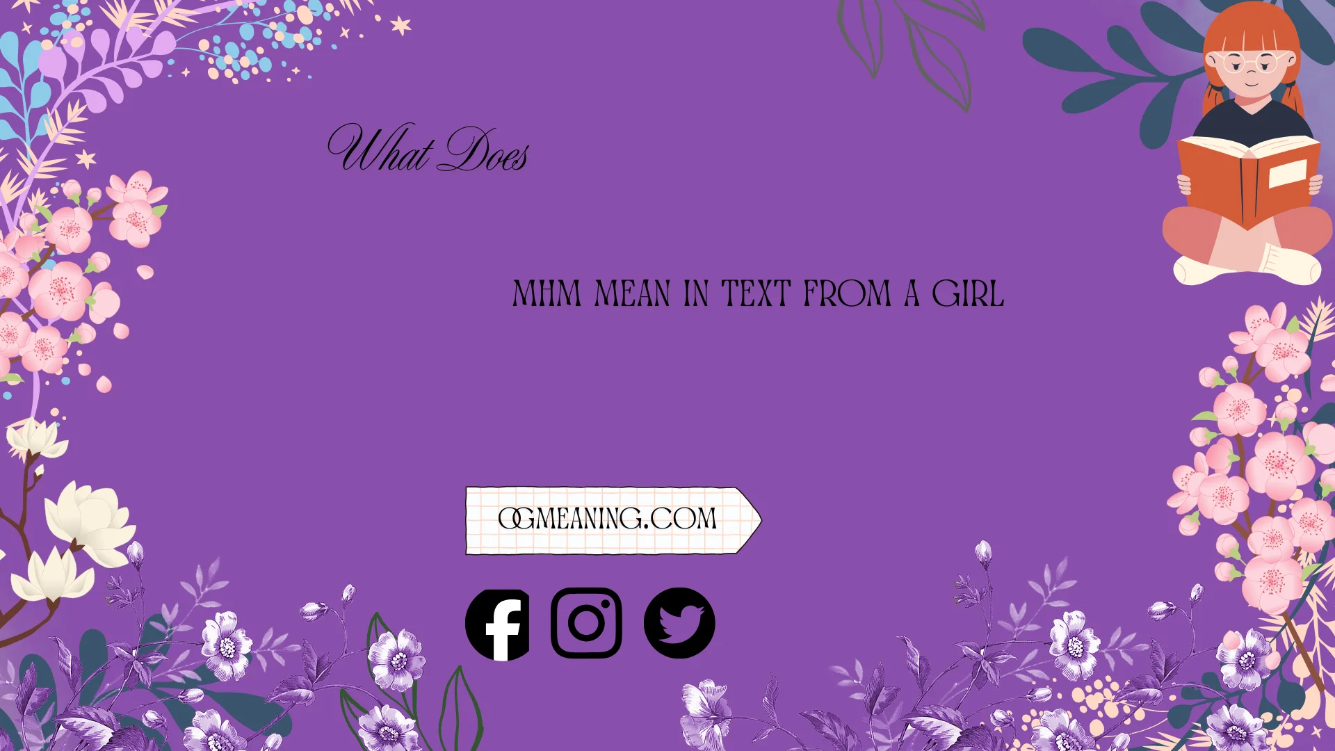 what does mhm mean in text from a girl