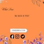 what does br mean in text