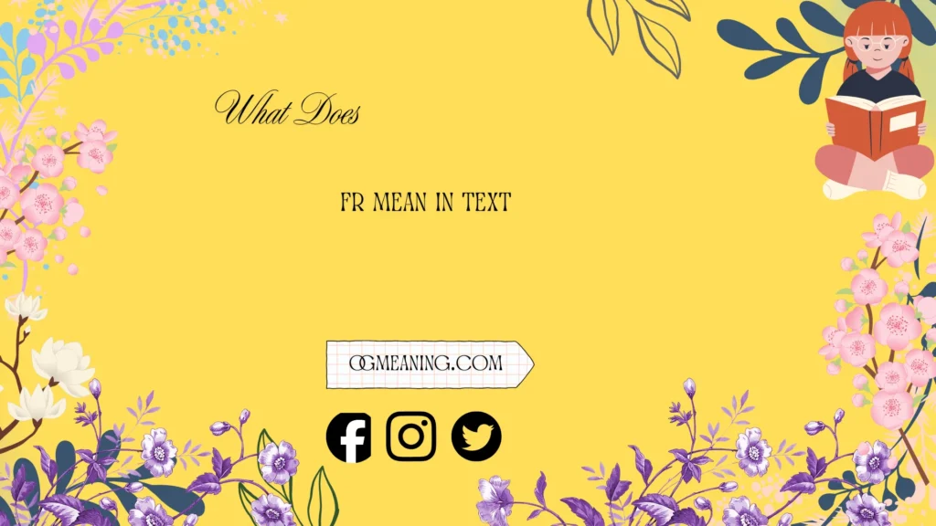 what does fr mean in text
