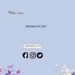 "what does tmb mean in text"